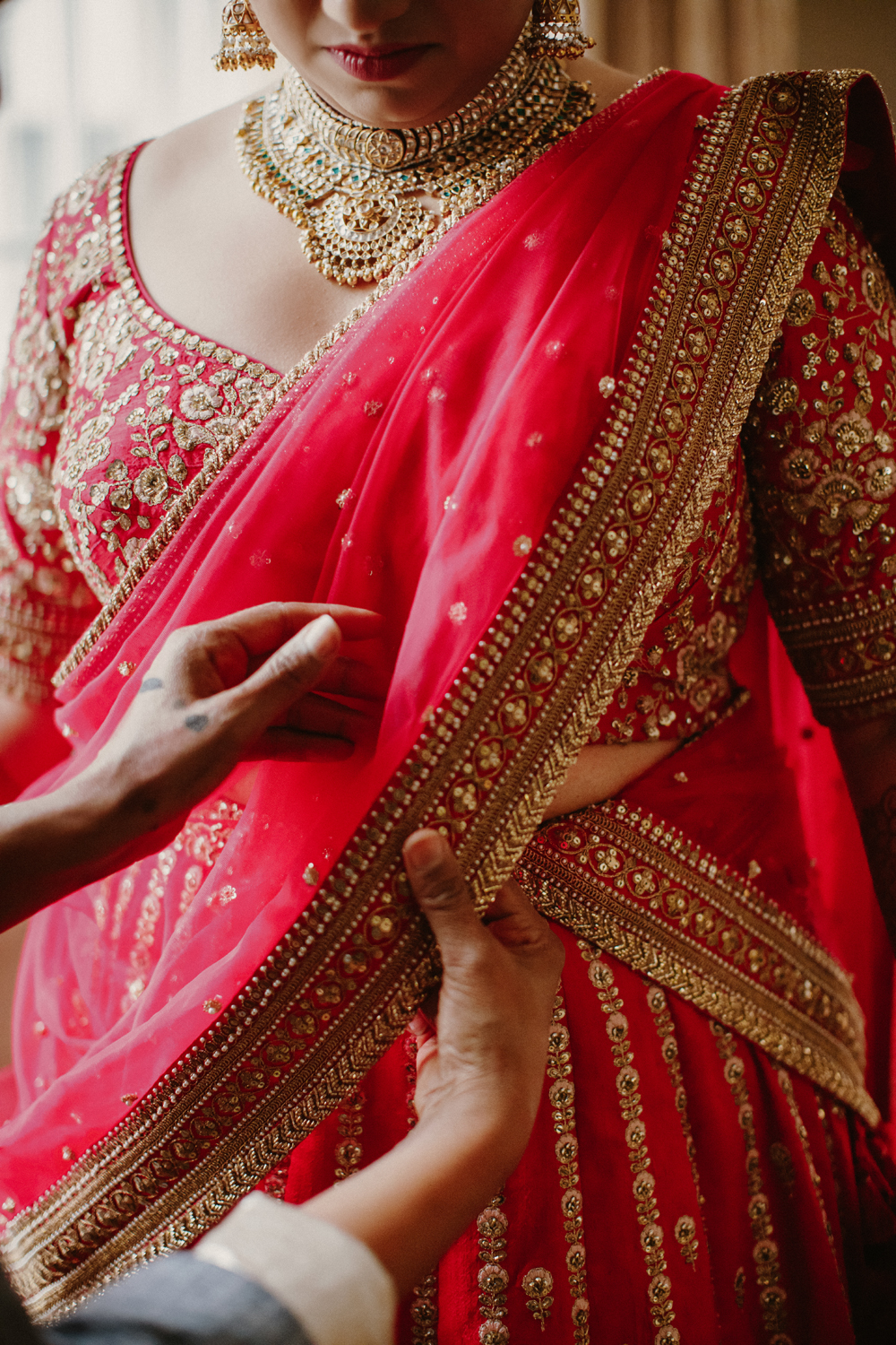 Banarasi Patola Silk Pink Bridal Zari Saree Online India USA UK UAE – Sunasa